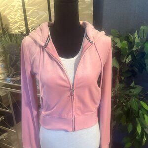 Juicy Couture OG Pink Velour Hoodie XS